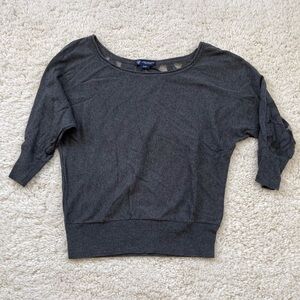 American Eagle 3/4 sleeve top with lace back size small